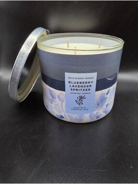 Blueberry Lavender Spritzer  3-Wick Scented Candle by Bath & Body Works NEW!